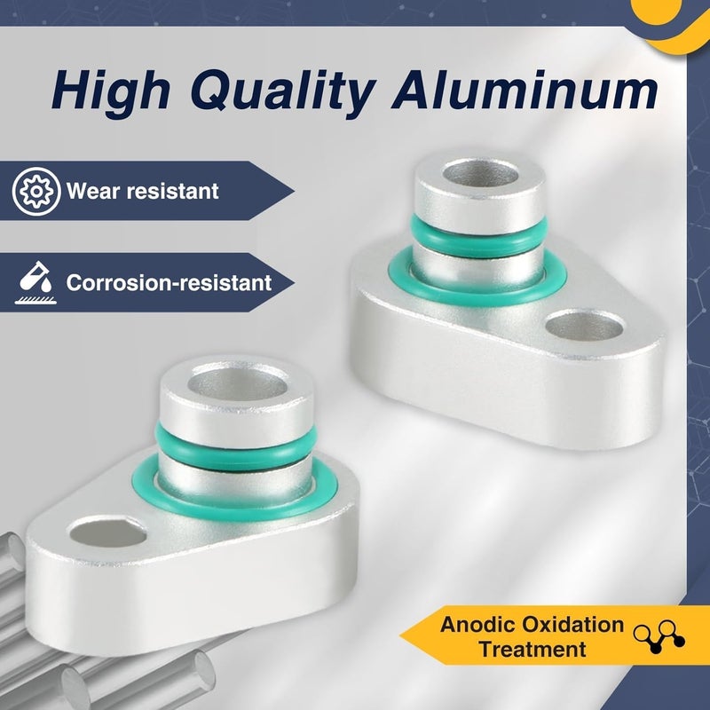 KPALAG Aluminium Alloy Silver Rear A/C Block Off Kit AC Blockout Kit Elimination Auxiliary Kit Compatible with Ford Expedition Explorer Flex/Lincoln MKT - Image 3